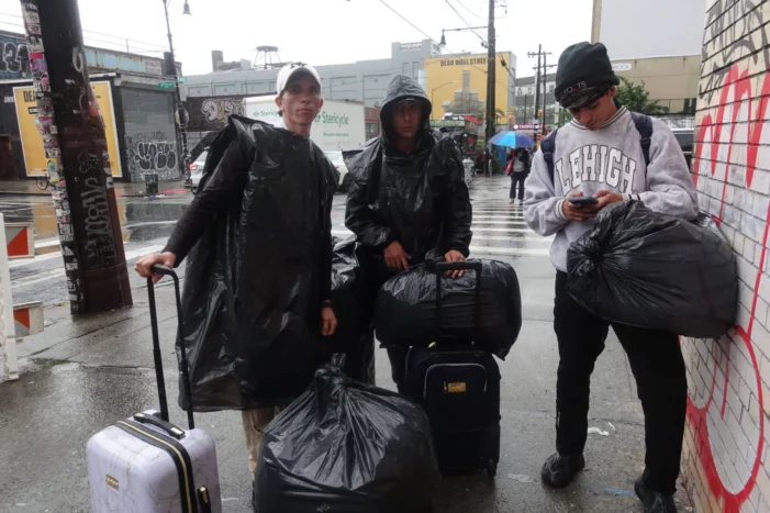 Migrants Booted from NYC Shelter Into Pummeling Rain